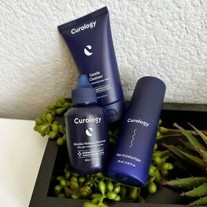 Curology- Gentle Cleanser, Micellar Makeup Remover, and Moisturizer - Blue